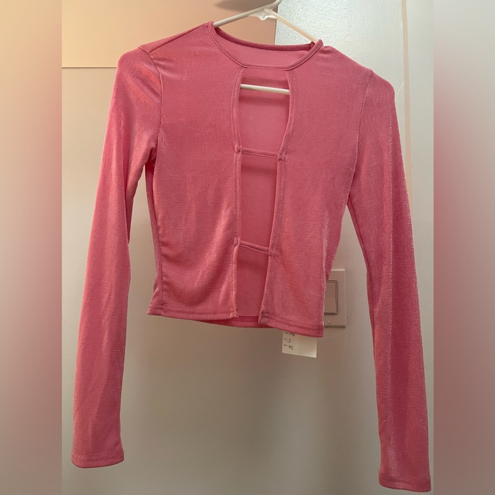 Hazel Boutique pink long sleeve shirt!
